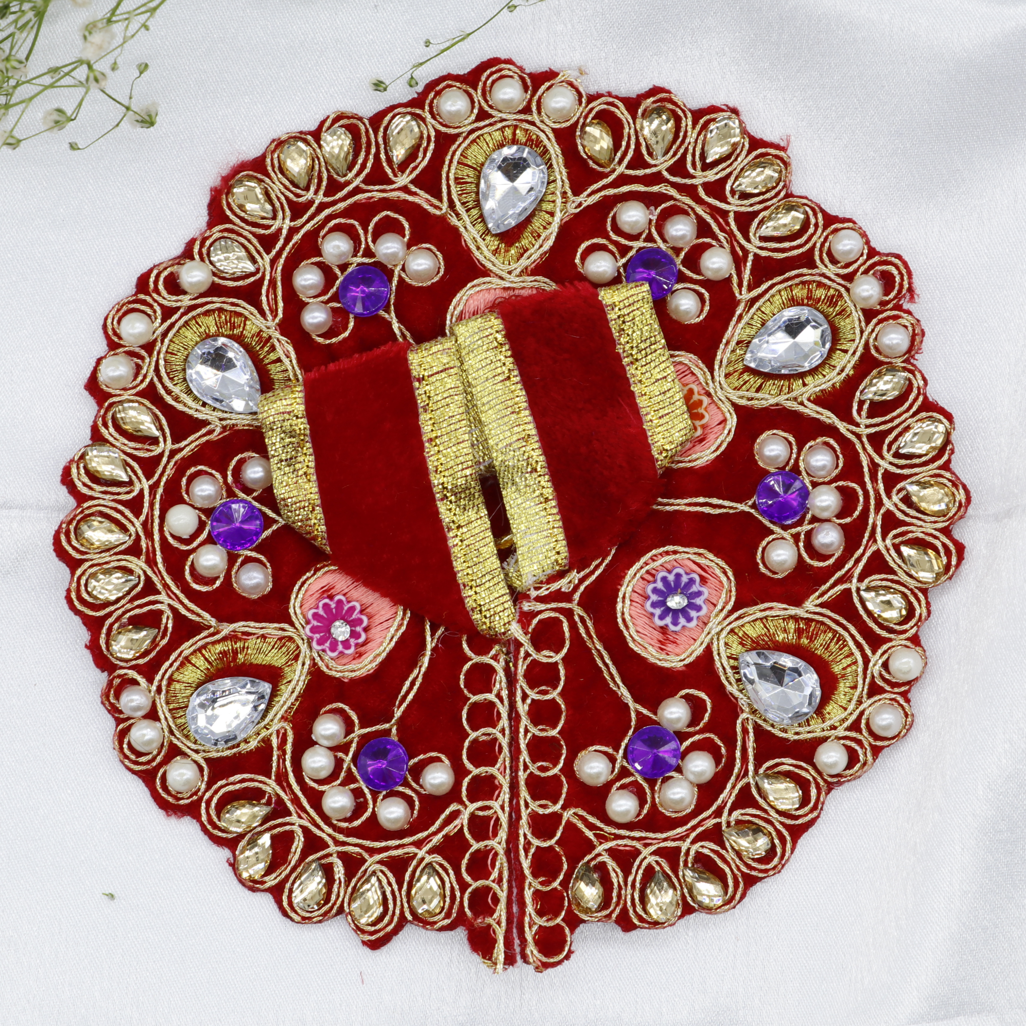 Heera Moti Velvet Base Laddu Gopal Dress