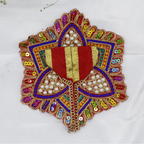 Moti Mandal Design Net Fabric Laddu Gopal Dress