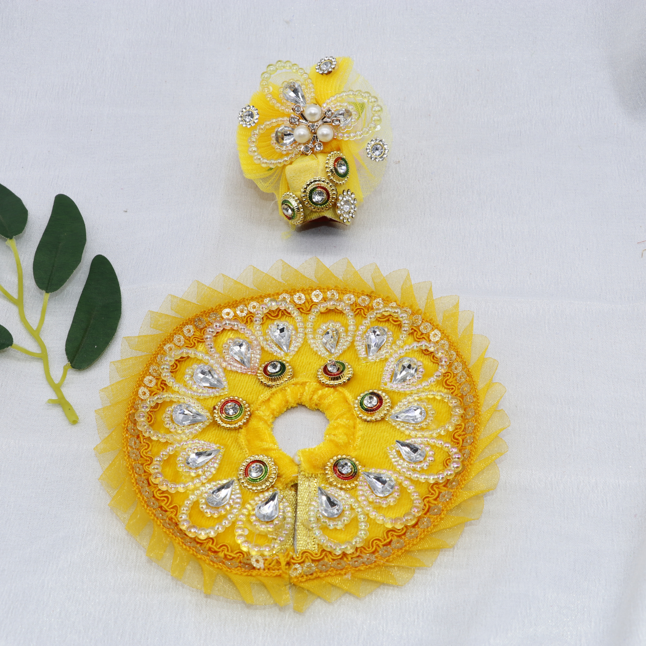 Pankh Shringar Laddu Gopal Dress With Mukut