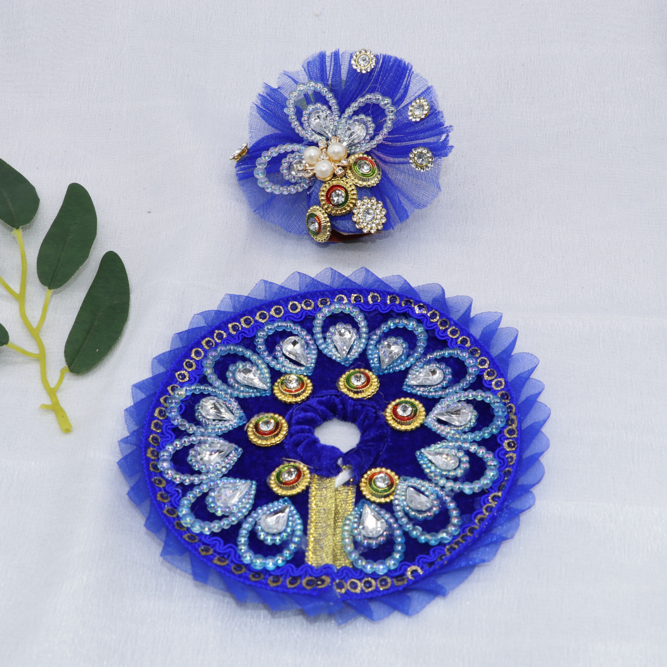 Pankh Shringar Laddu Gopal Dress With Mukut