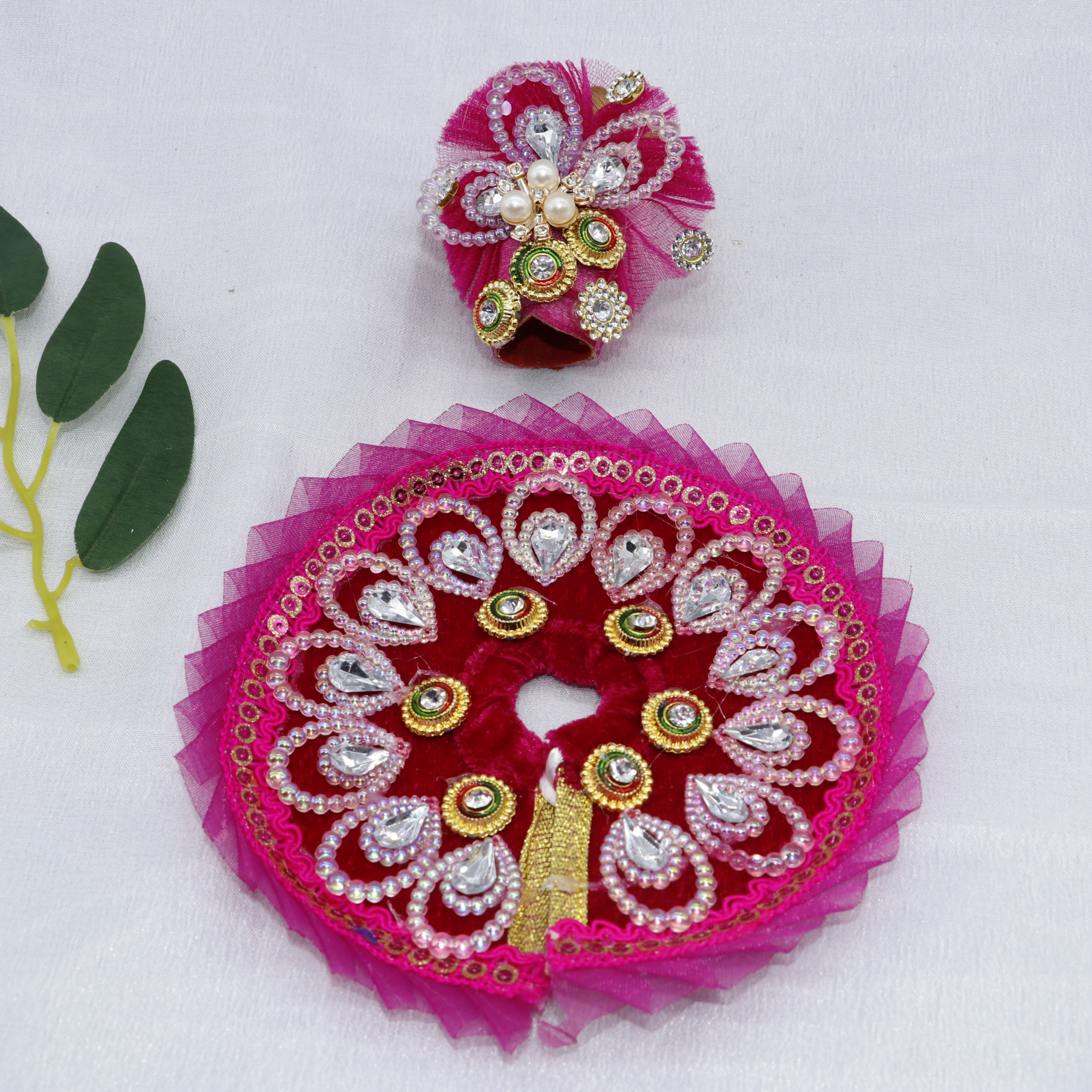 Pankh Shringar Laddu Gopal Dress With Mukut