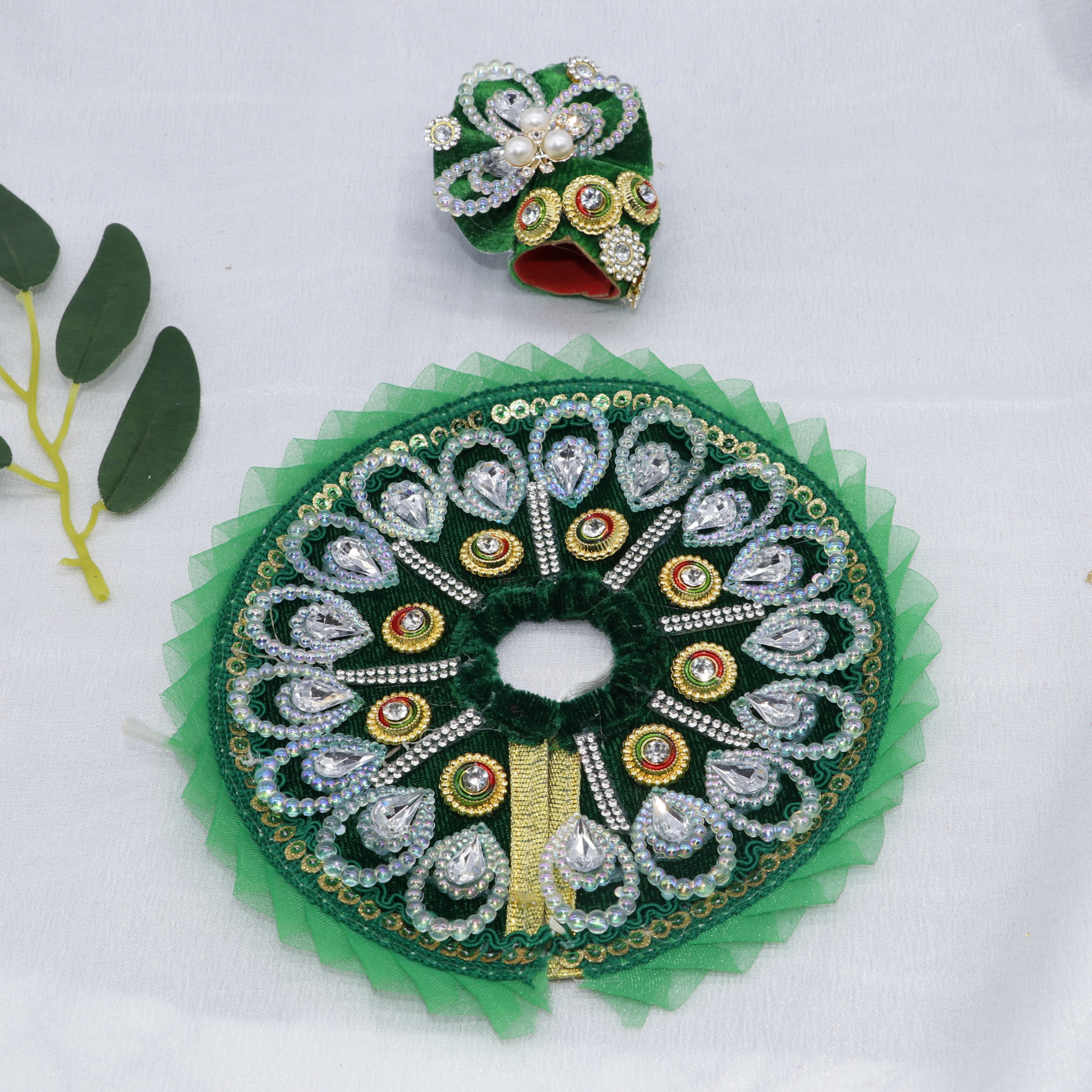 Pankh Shringar Laddu Gopal Dress With Mukut