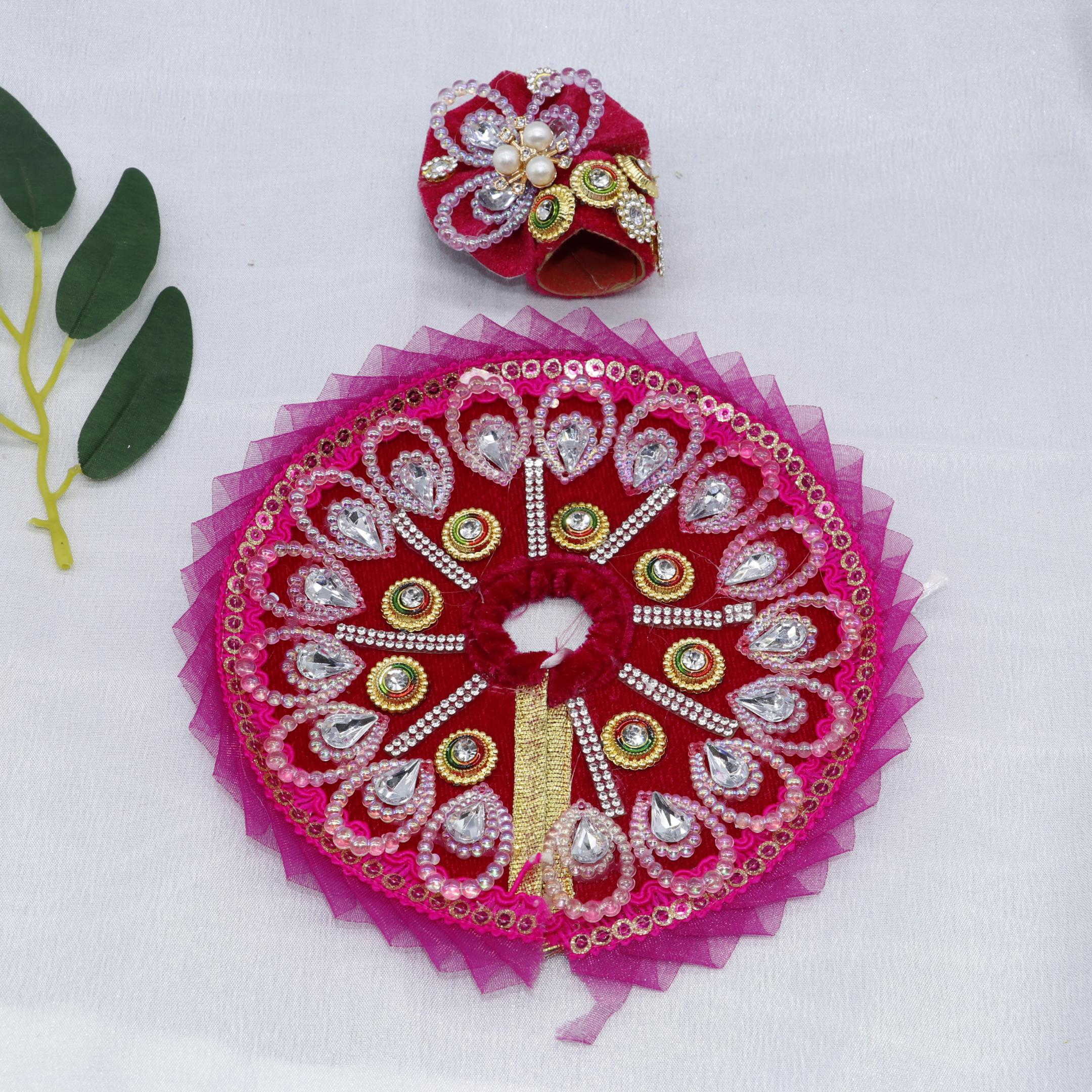 Pankh Shringar Laddu Gopal Dress With Mukut