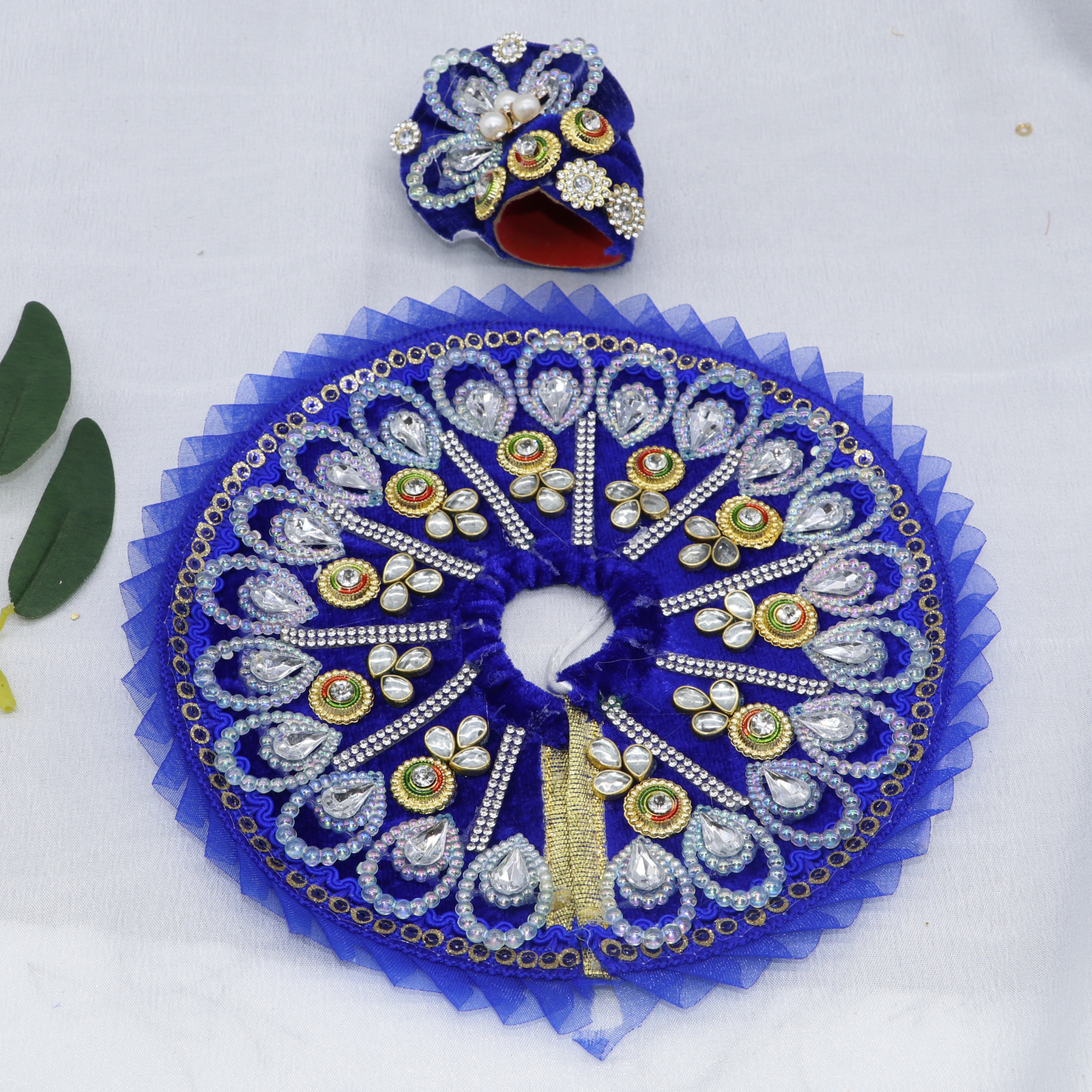 Pankh Shringar Laddu Gopal Dress With Mukut