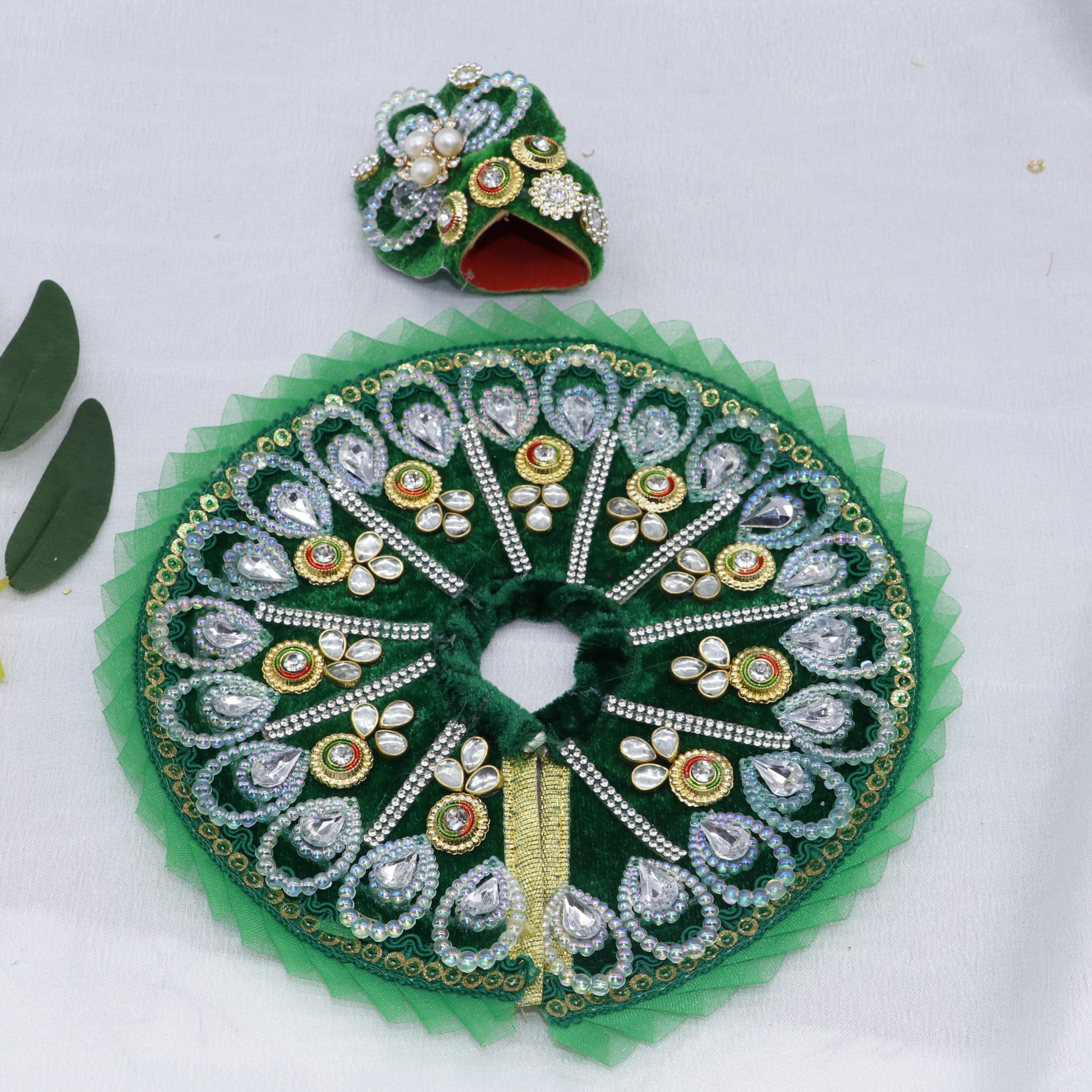 Pankh Shringar Laddu Gopal Dress With Mukut