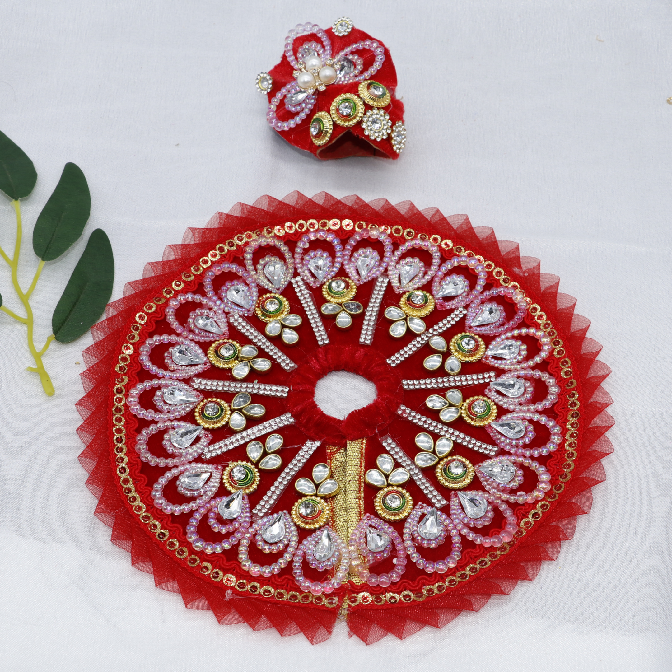 Pankh Shringar Laddu Gopal Dress With Mukut