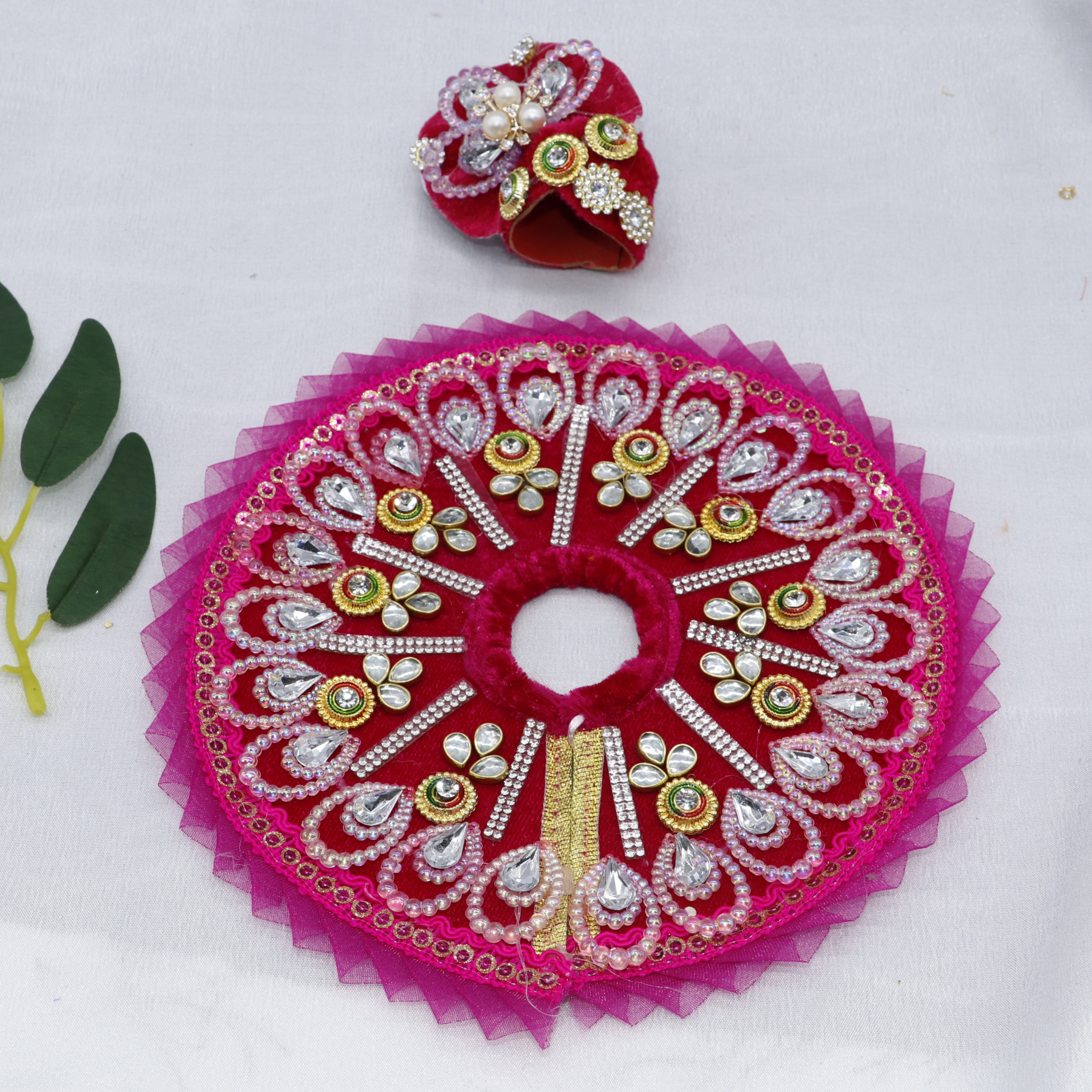 Pankh Shringar Laddu Gopal Dress With Mukut