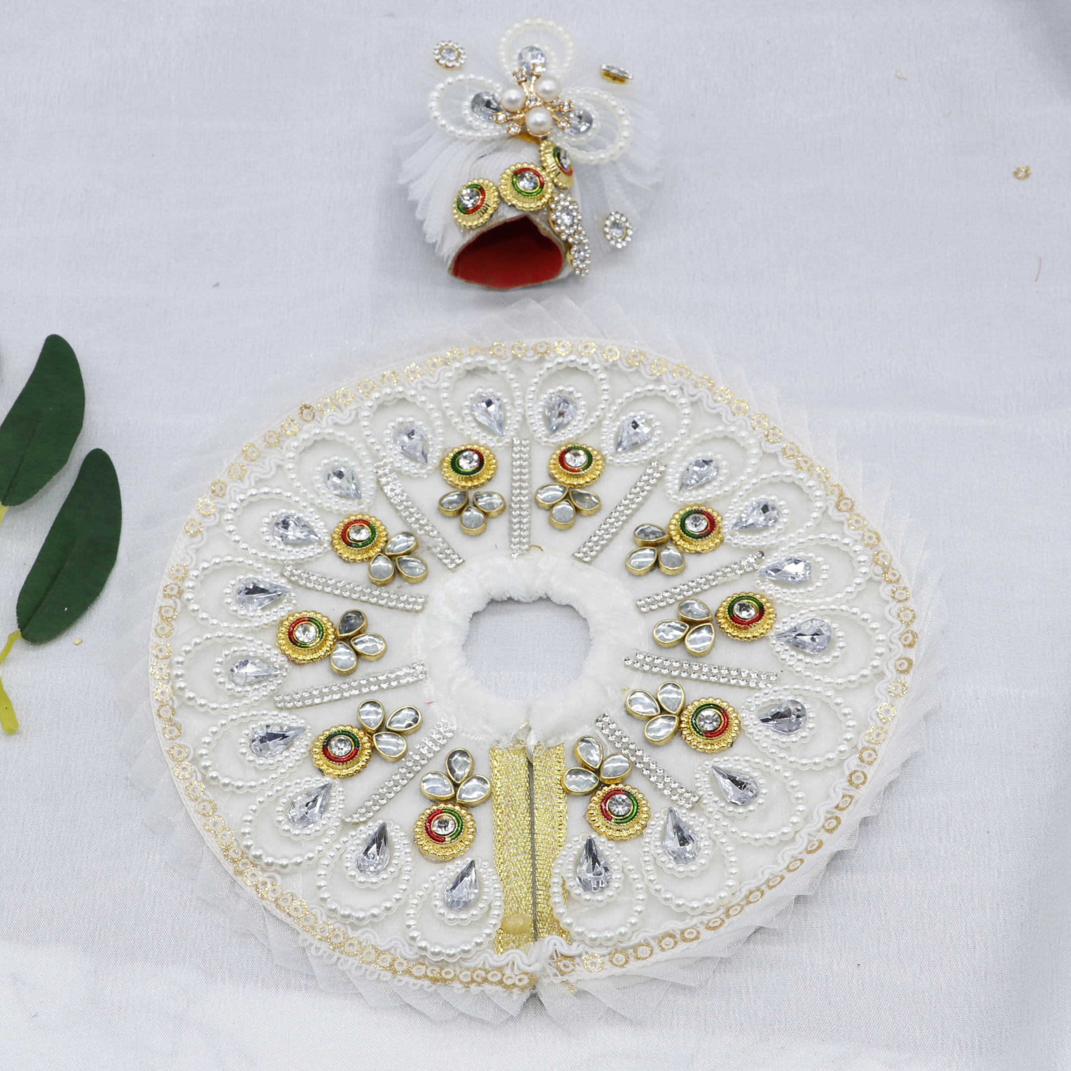 Pankh Shringar Laddu Gopal Dress With Mukut