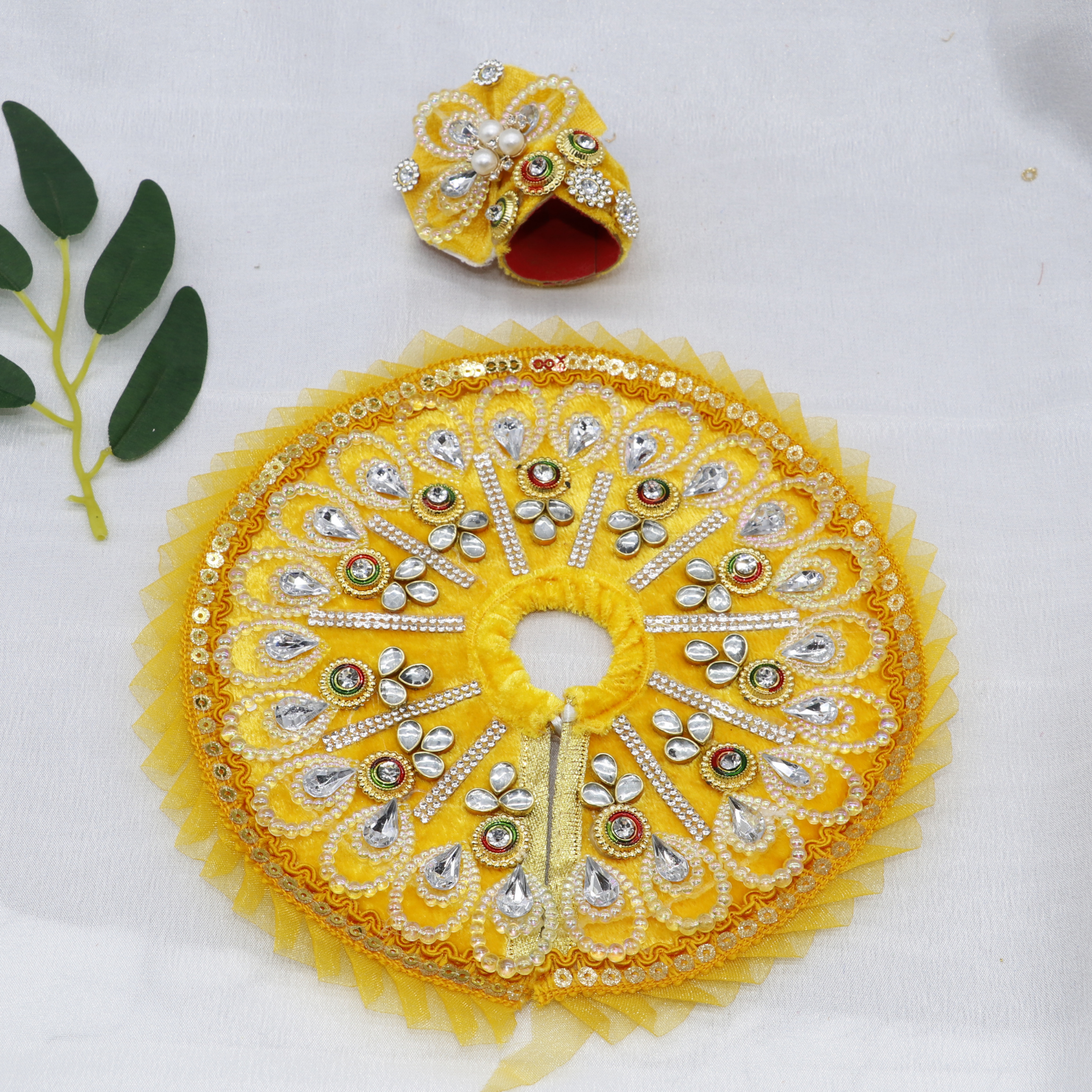 Pankh Shringar Laddu Gopal Dress With Mukut