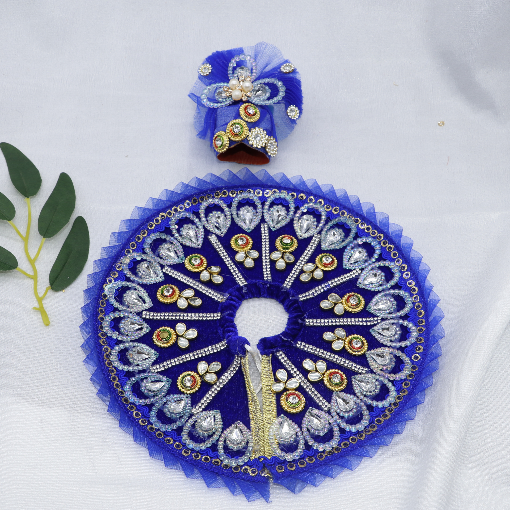 Pankh Shringar Laddu Gopal Dress With Mukut