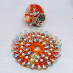 Nav-Ratna Laddu Gopal Dress With Mukut