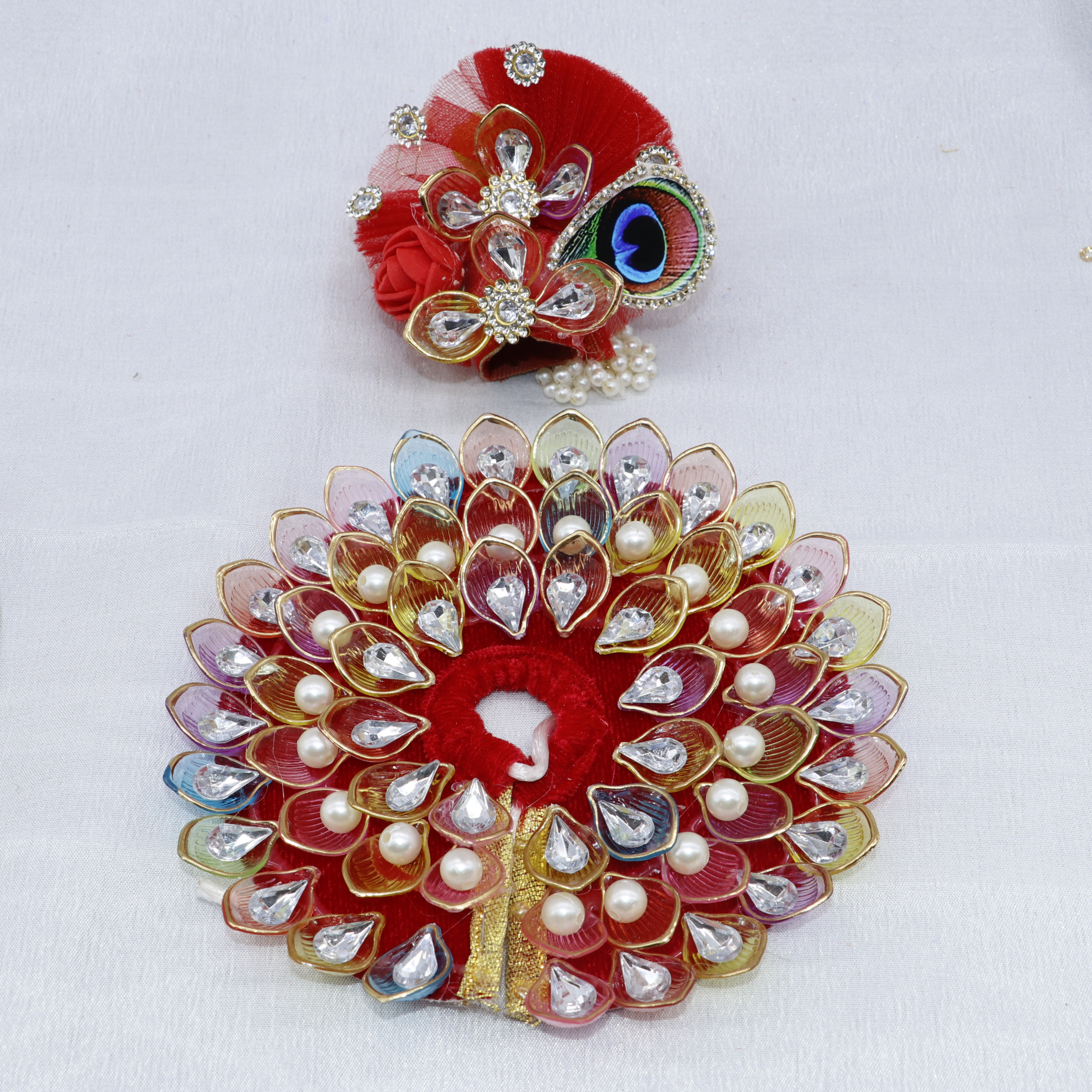 Nav-Ratna Laddu Gopal Dress With Mukut