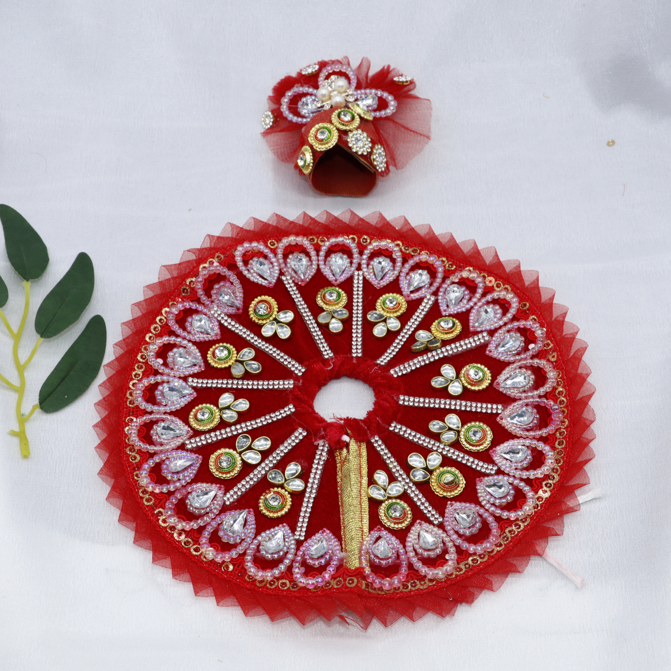 Pankh Shringar Laddu Gopal Dress With Mukut