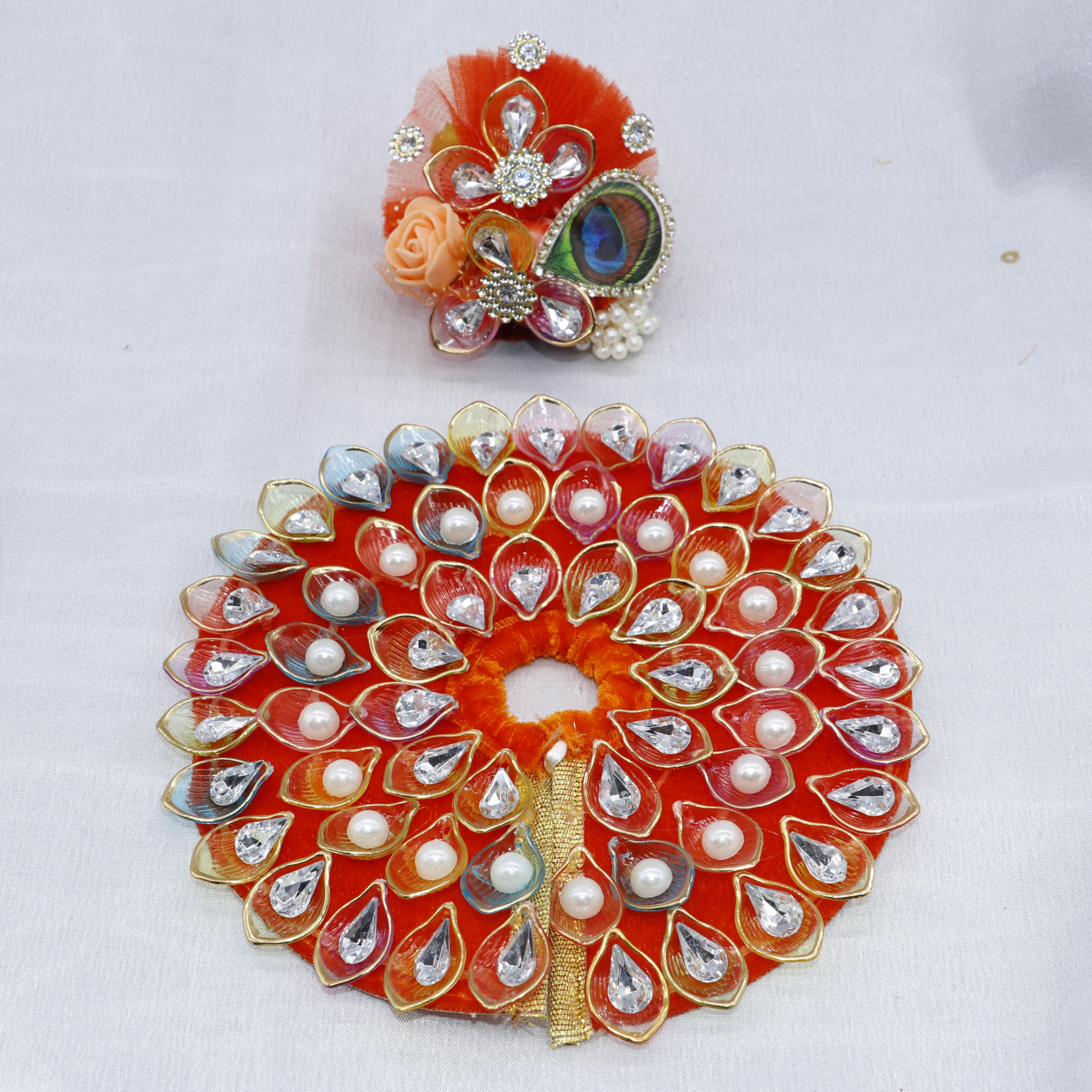 Nav-Ratna Laddu Gopal Dress With Mukut
