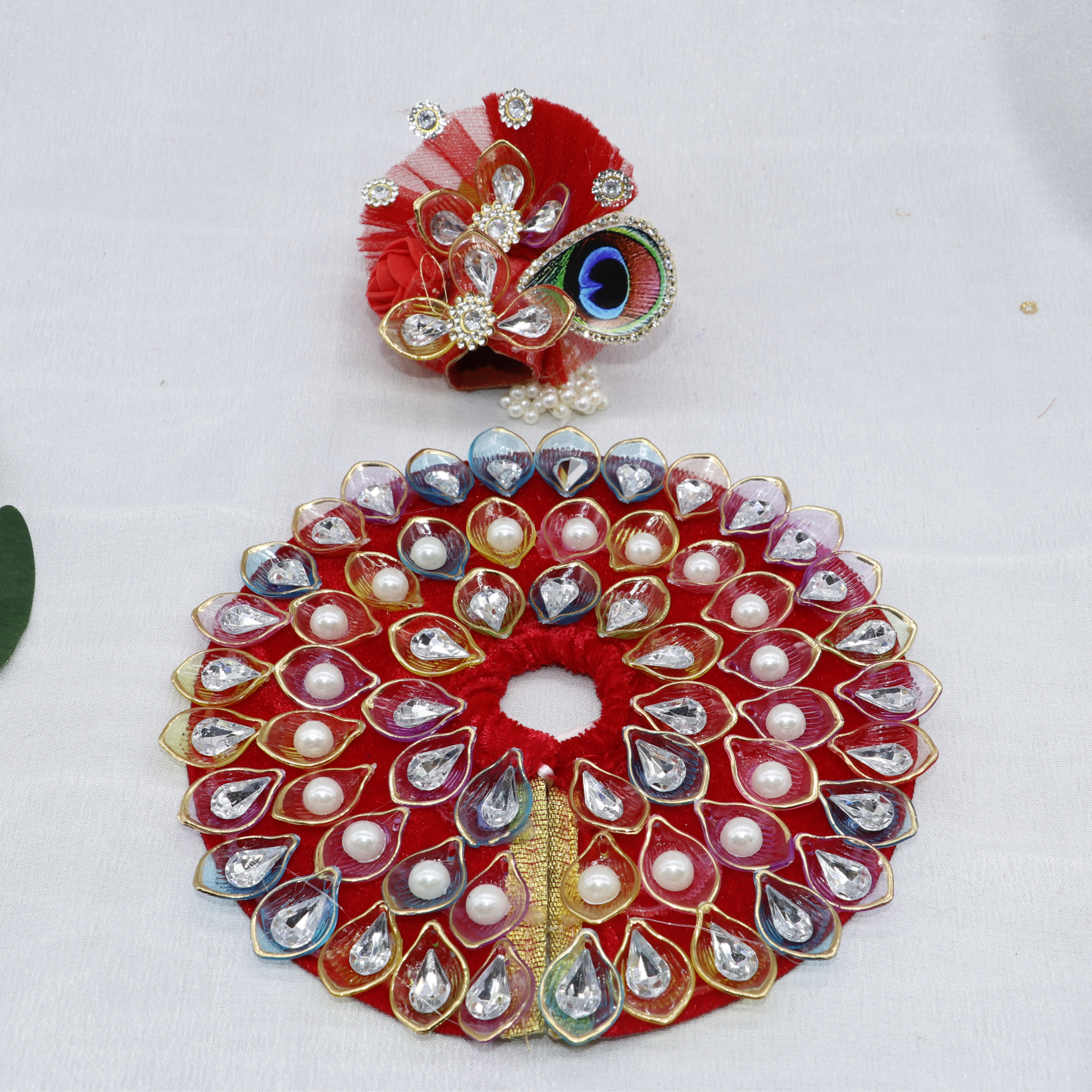Nav-Ratna Laddu Gopal Dress With Mukut