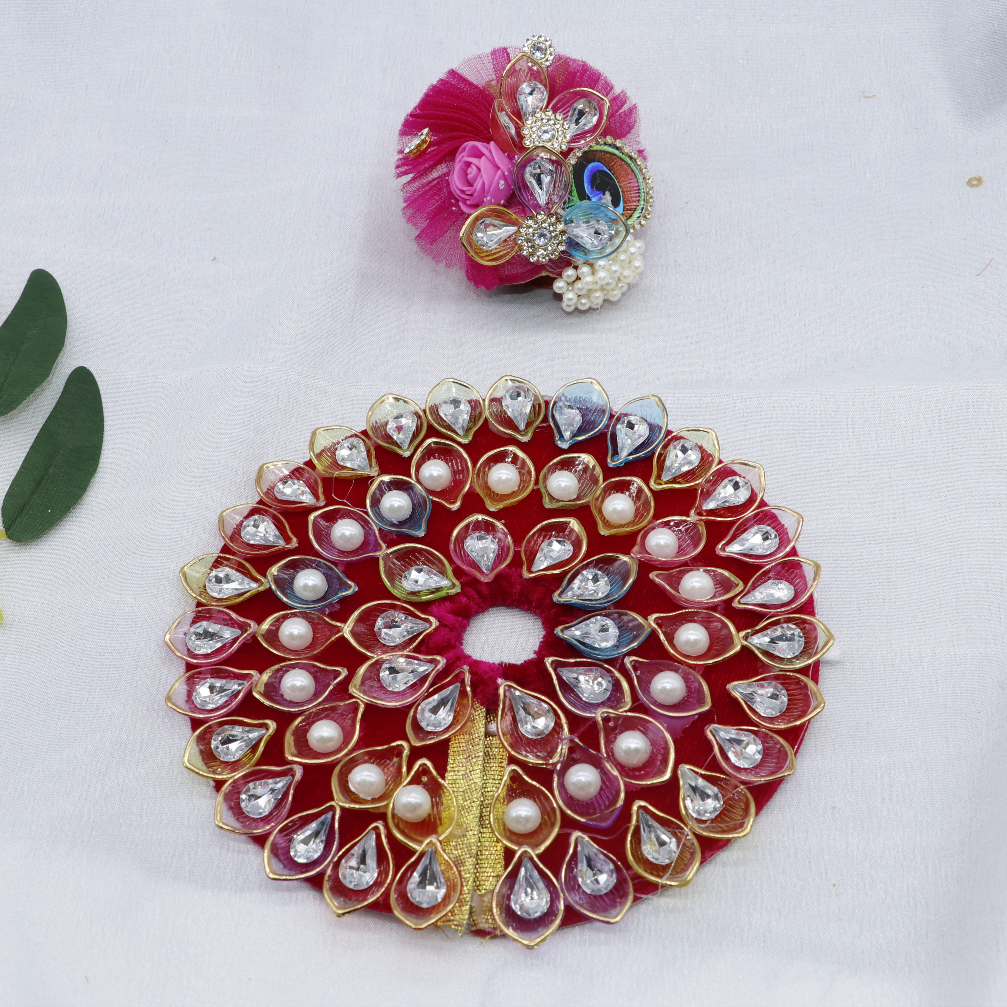 Nav-Ratna Laddu Gopal Dress With Mukut