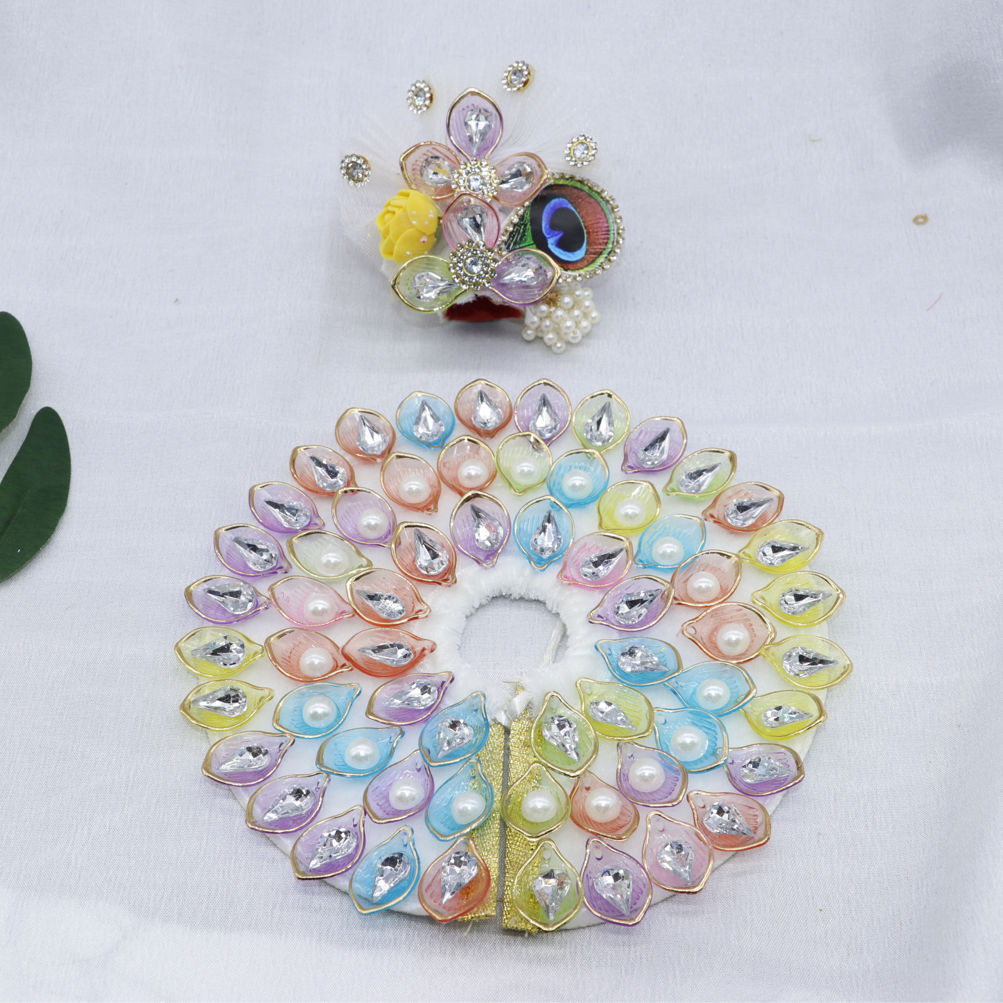 Nav-Ratna Laddu Gopal Dress With Mukut