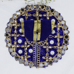 Makhmali Moti Mirror Work Laddu Gopal Dress