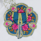 Mayur Rangat Embroidery Laddu Gopal Dress