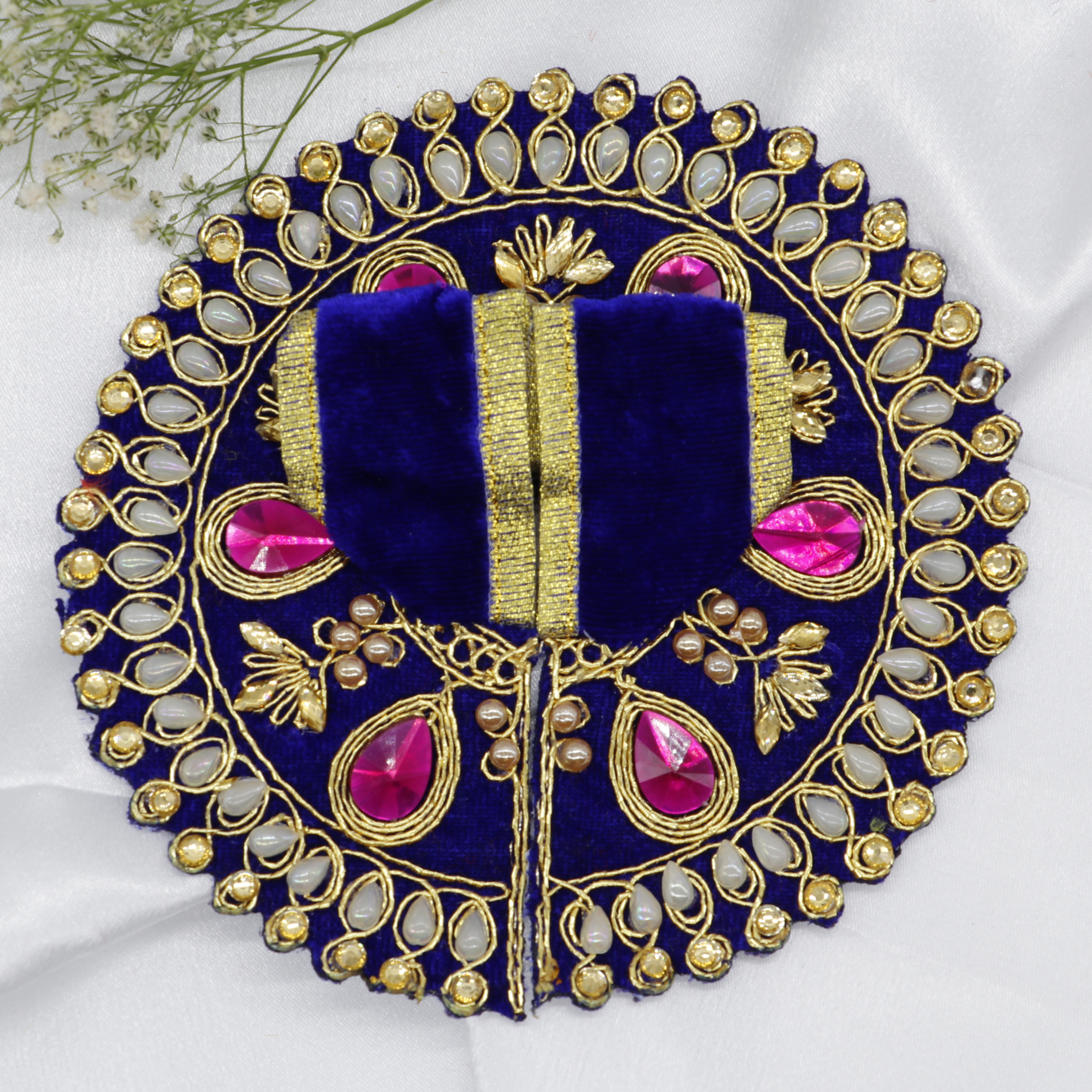 Jhalar Chakra Diamond Work Laddu Gopal Dress