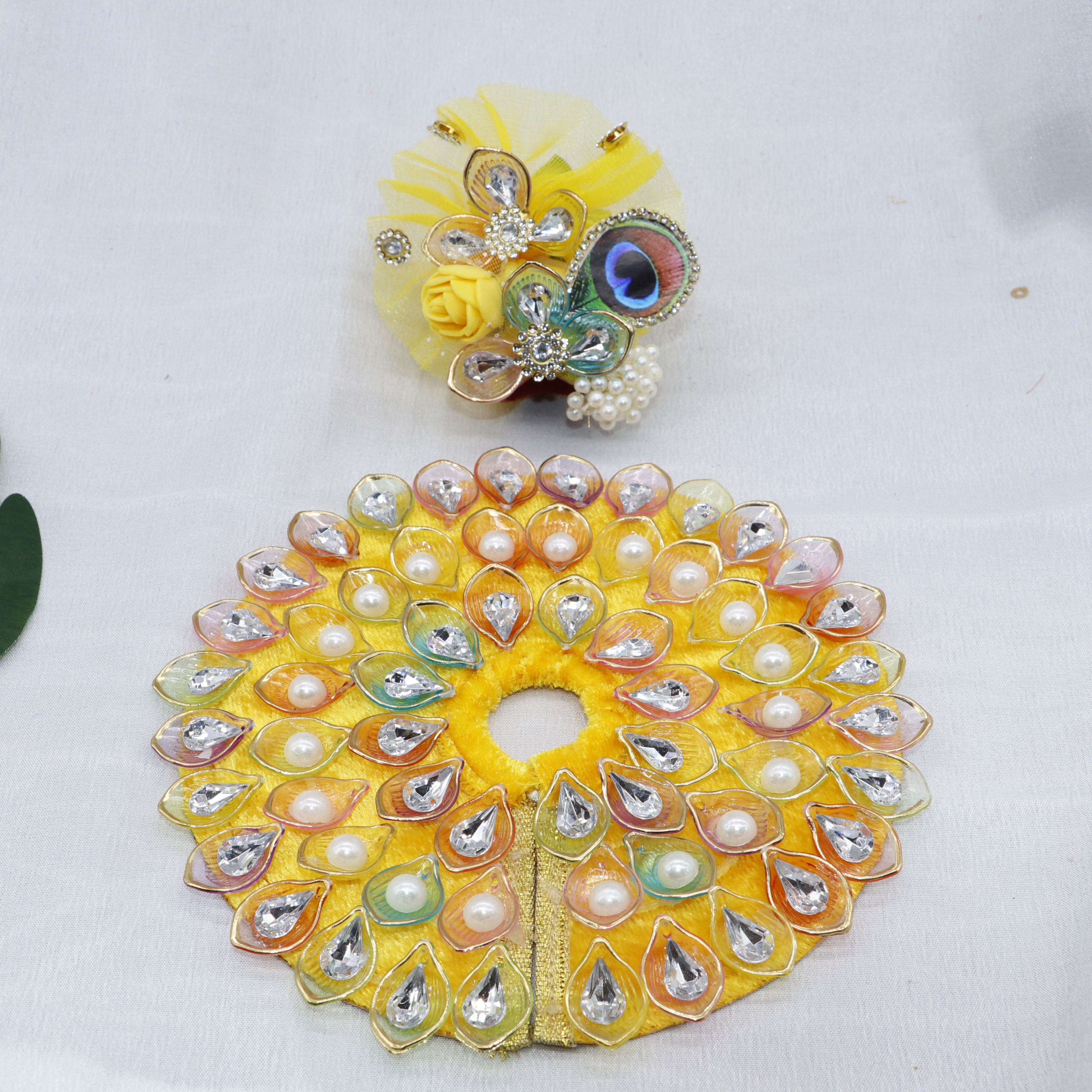 Nav-Ratna Laddu Gopal Dress With Mukut