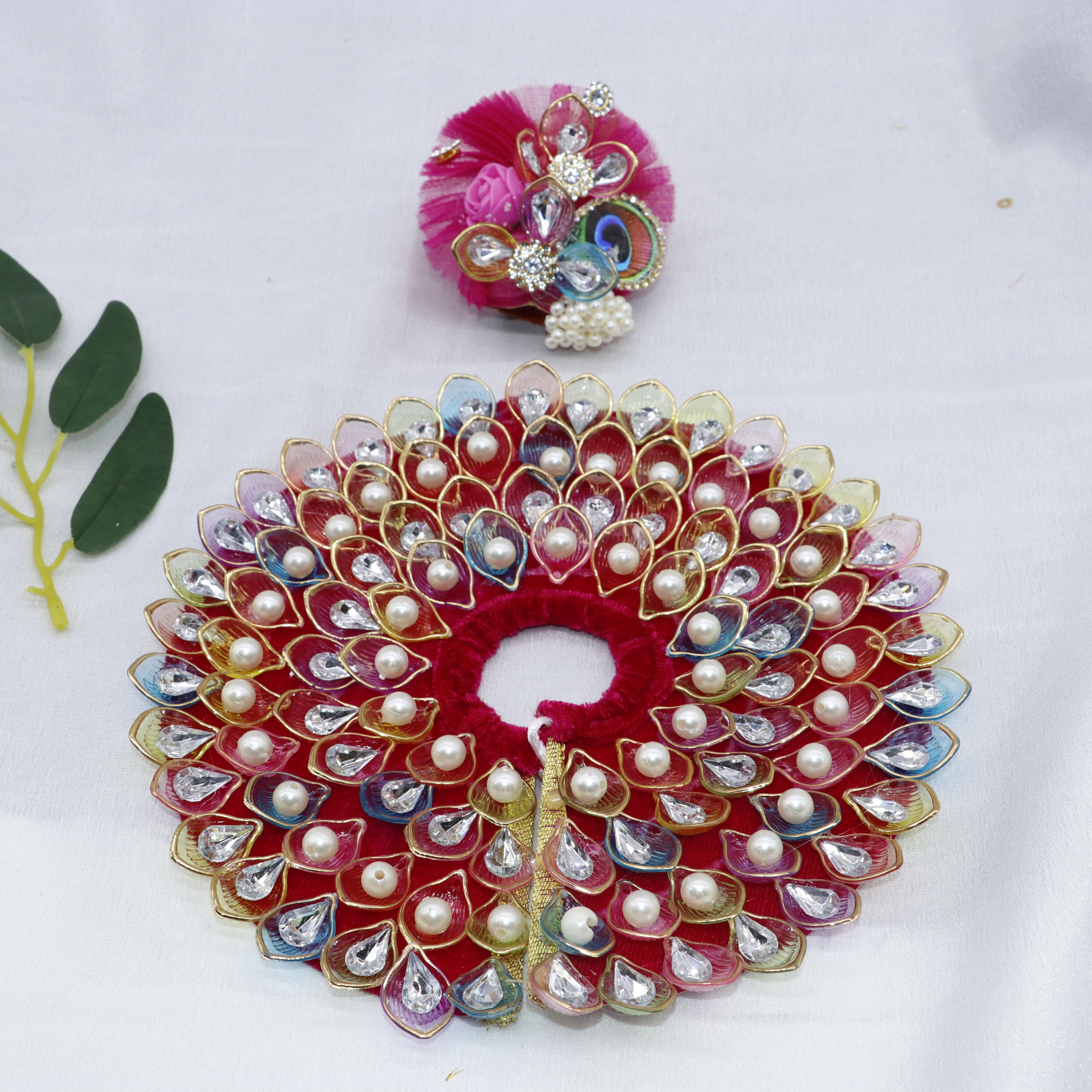 Nav-Ratna Laddu Gopal Dress With Mukut