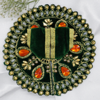 Jhalar Chakra Diamond Work Laddu Gopal Dress