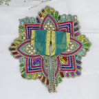 Moti Mandal Design Net Fabric Laddu Gopal Dress