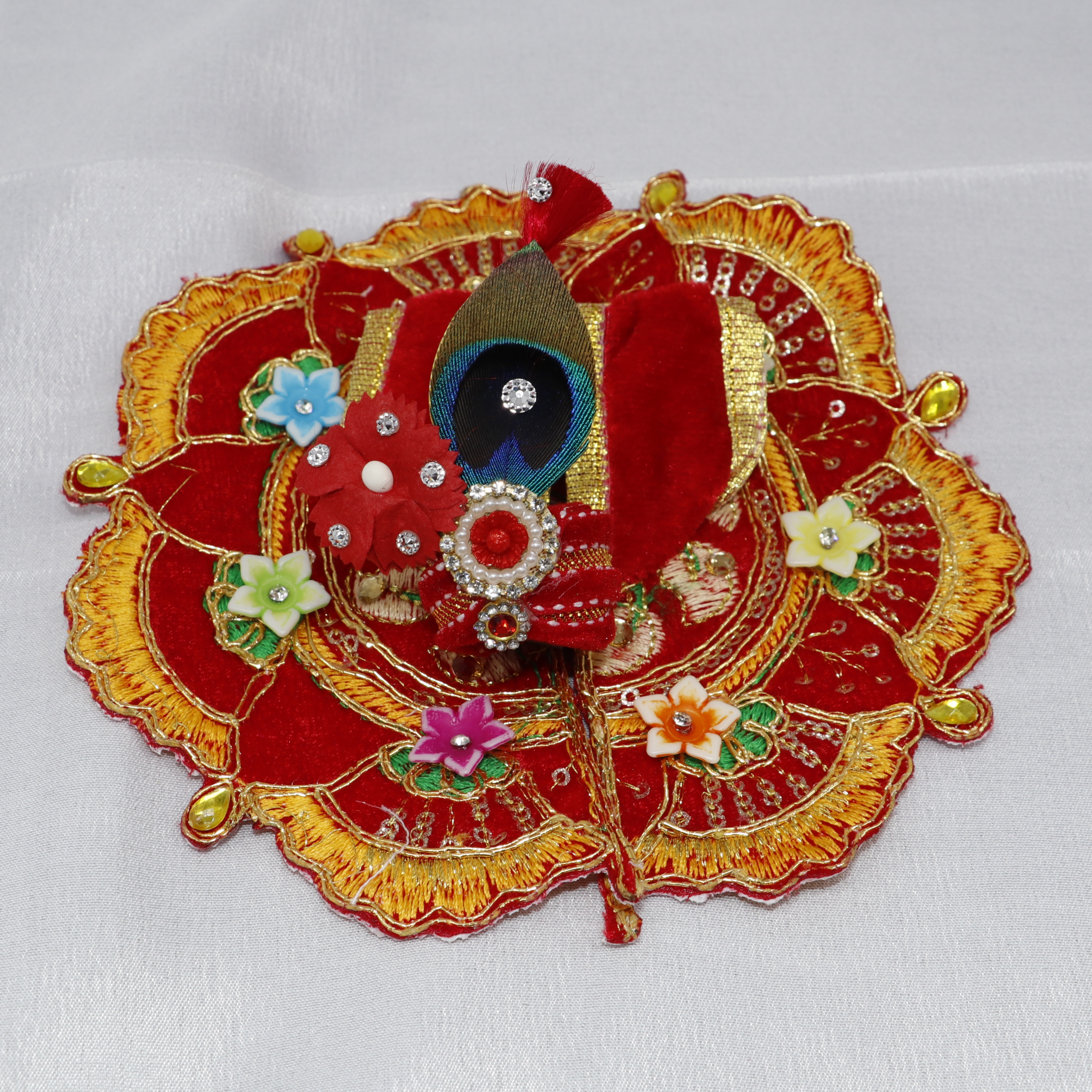 Phool Patti Laddu Gopal Dress With Mukut