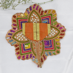 Moti Mandal Design Net Fabric Laddu Gopal Dress