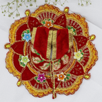 Phool Patti Zari Work Laddu Gopal Dress