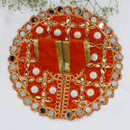 Makhmali Moti Mirror Work Laddu Gopal Dress