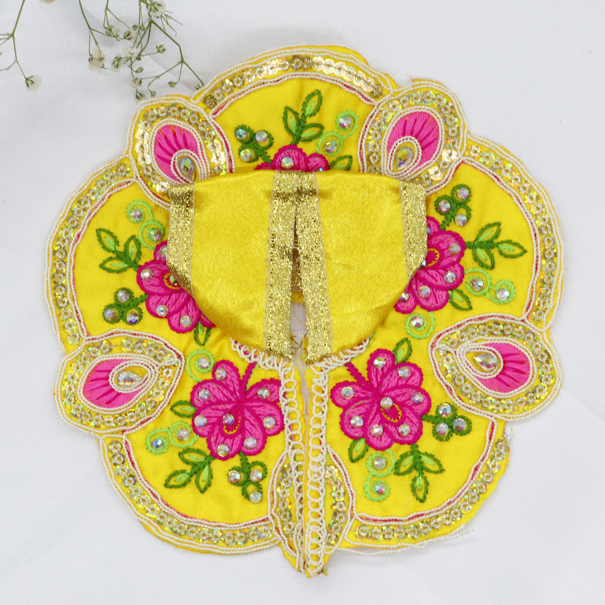 Mayur Rangat Embroidery Laddu Gopal Dress