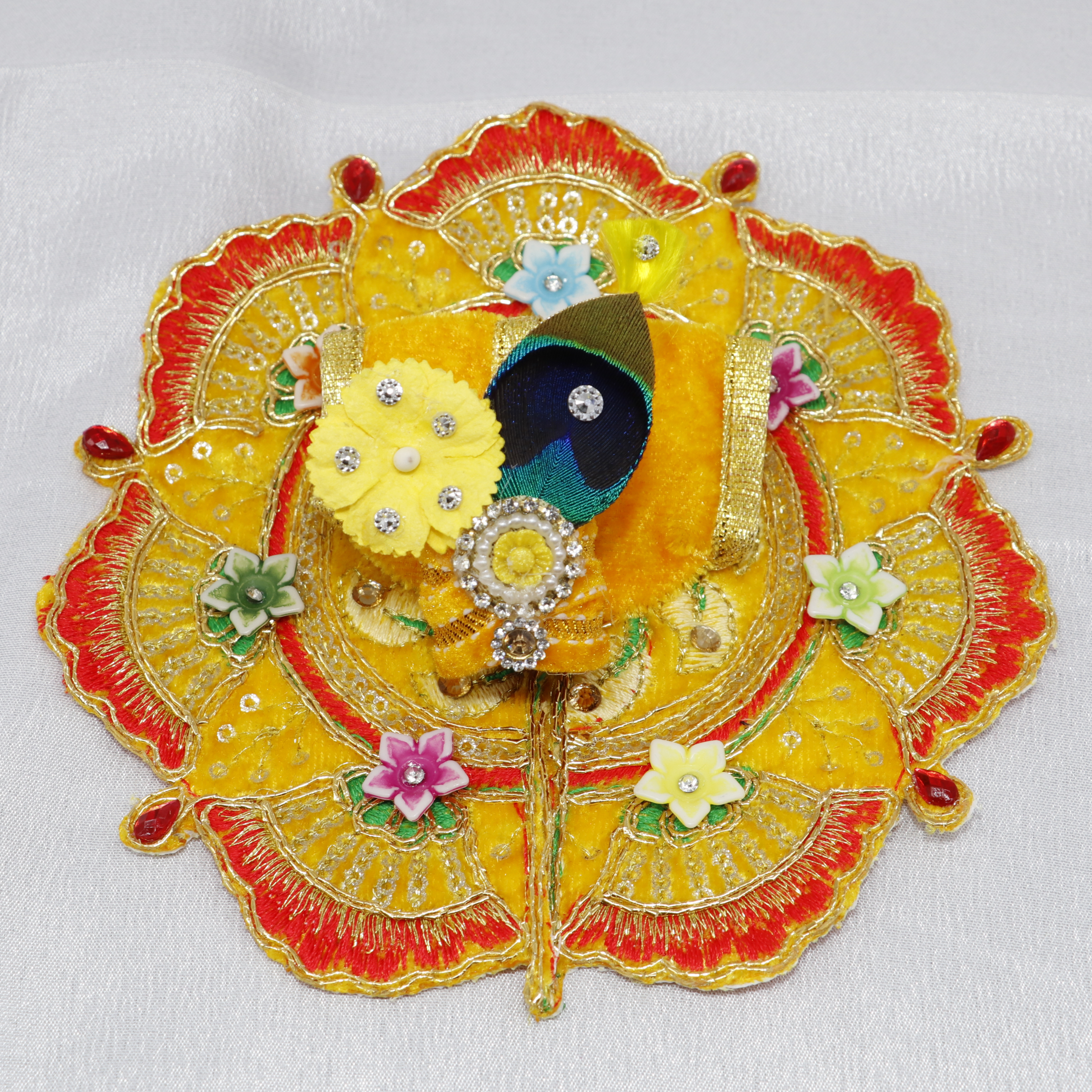Phool Patti Laddu Gopal Dress With Mukut