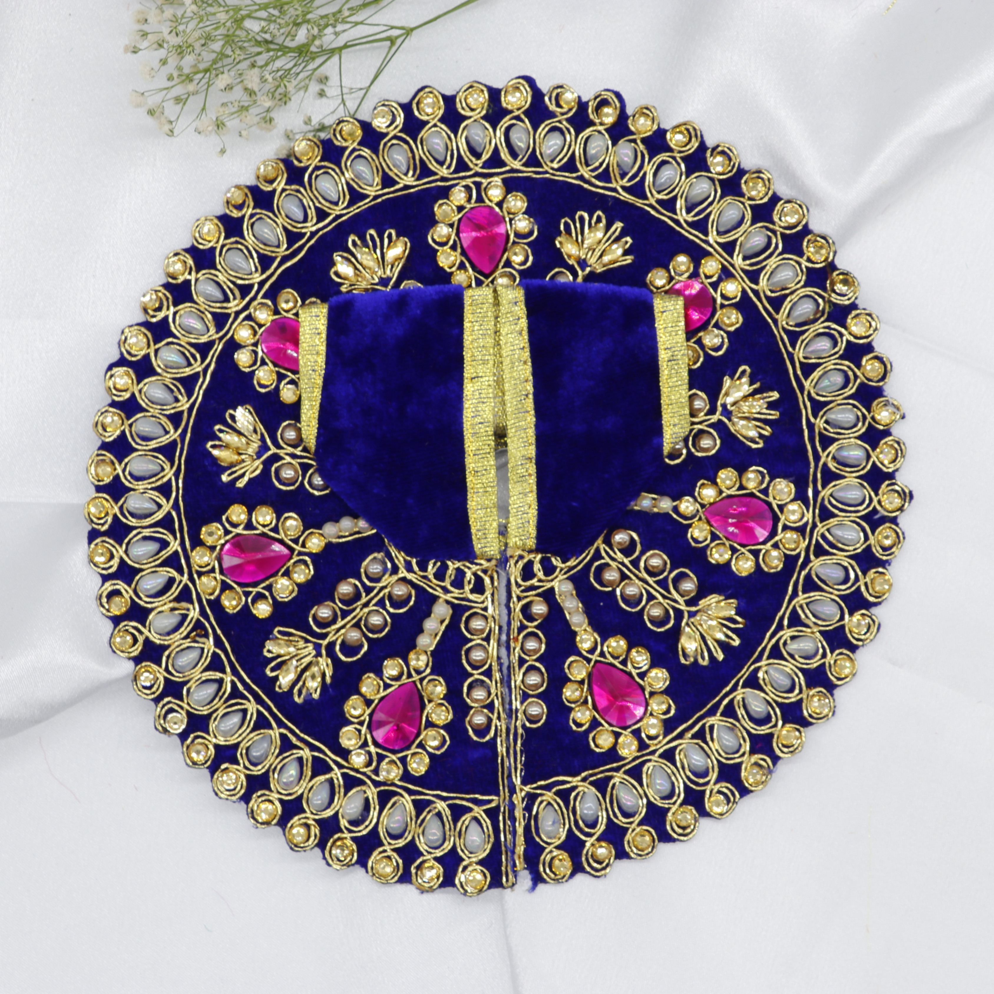 Jhalar Chakra Diamond Work Laddu Gopal Dress