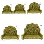 લાડુ ગોપાલ માટે મયુર સિંહાસન