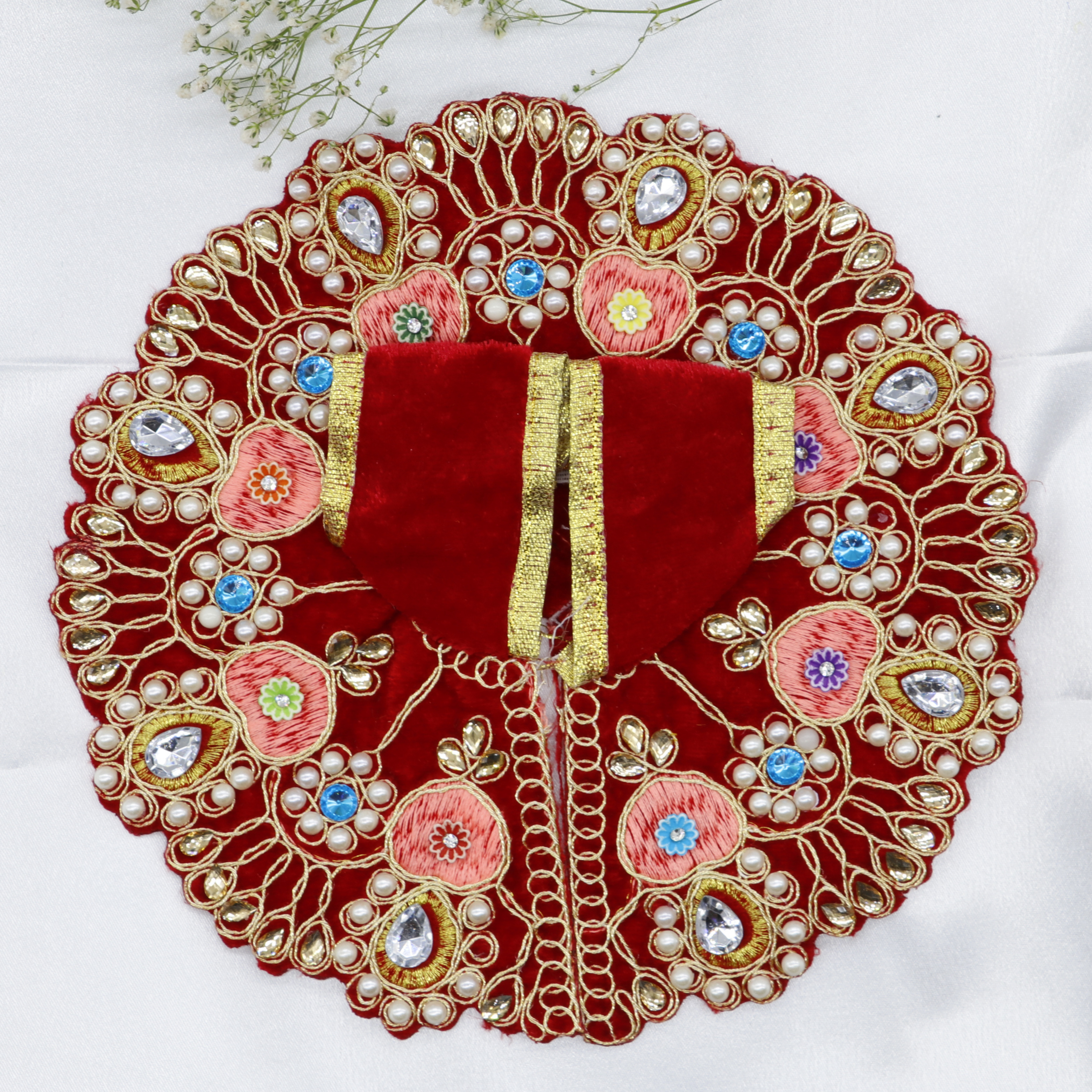 Heera Moti Velvet Base Laddu Gopal Dress