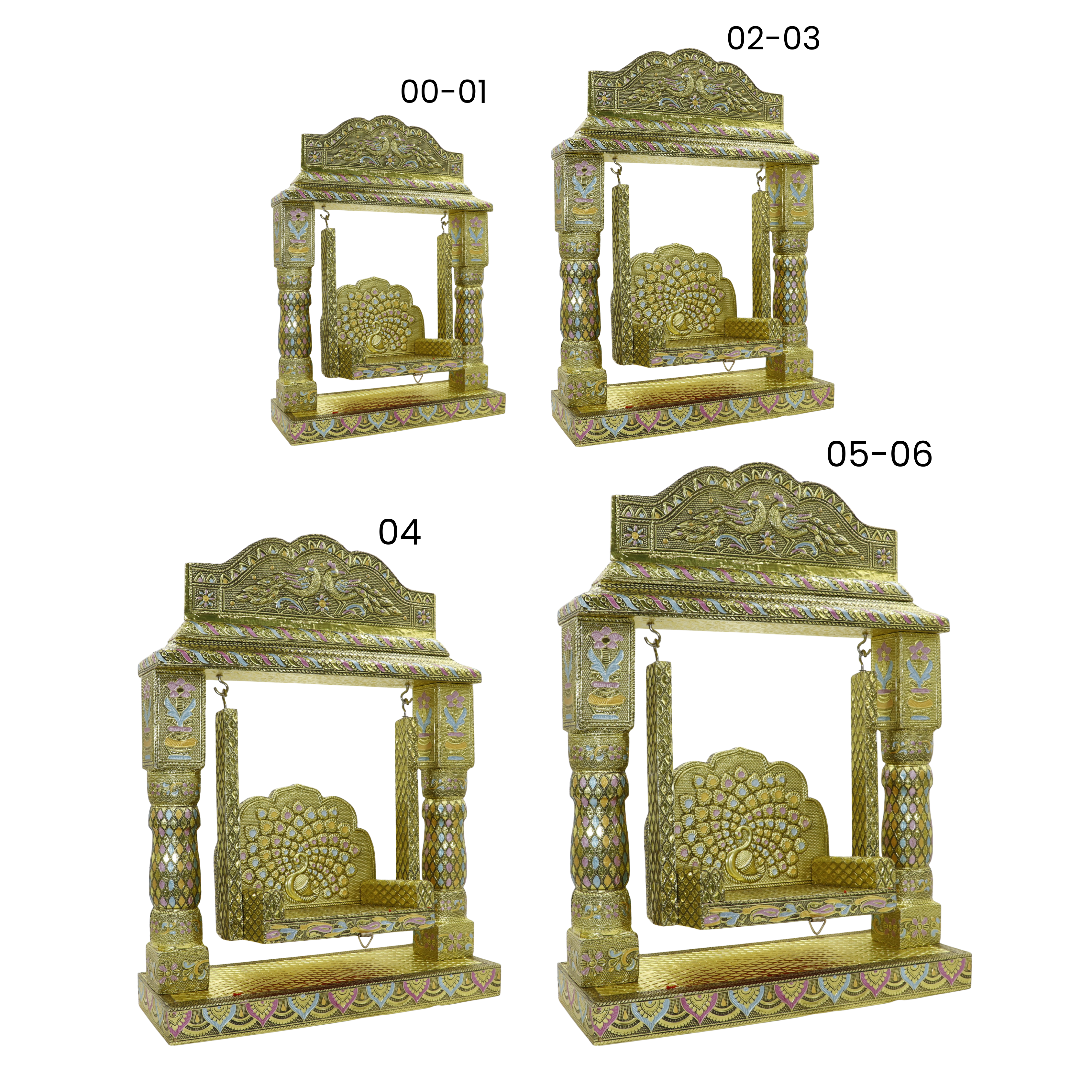 Mayur Chhaya Jhula For Laddu Gopal