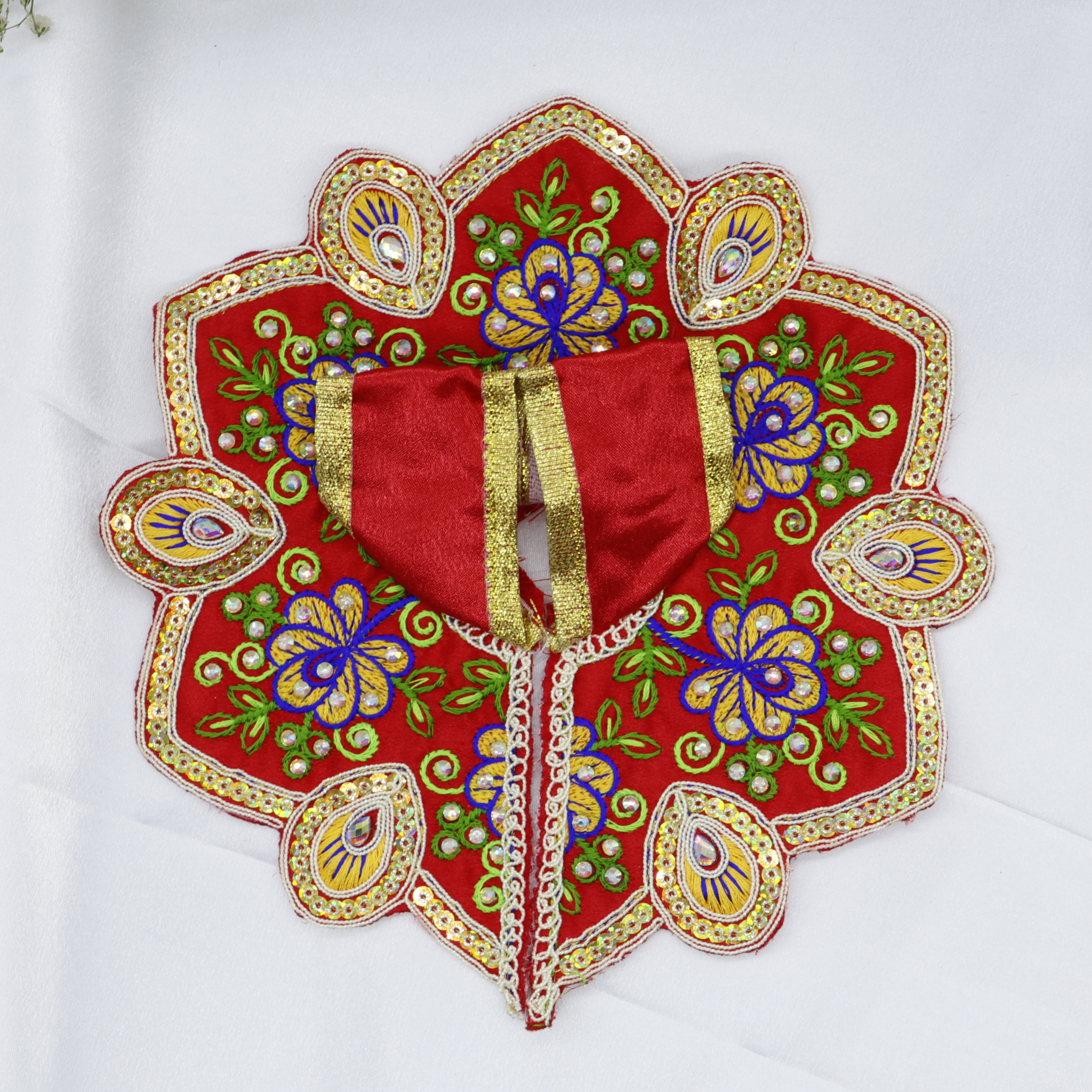 Mayur Rangat Embroidery Laddu Gopal Dress