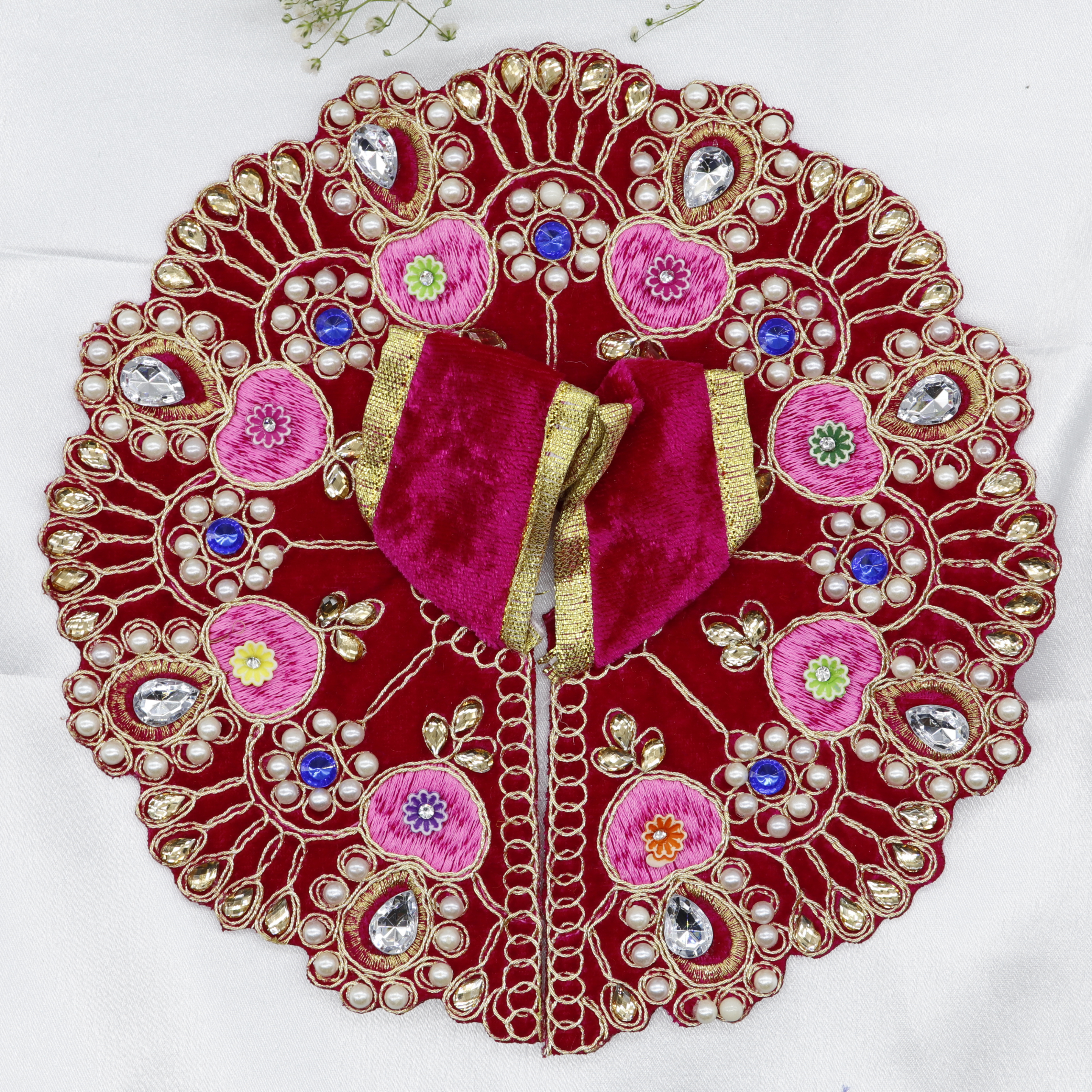 Heera Moti Velvet Base Laddu Gopal Dress