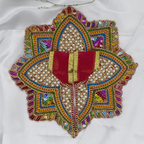 Moti Mandal Design Net Fabric Laddu Gopal Dress