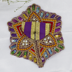 Moti Mandal Design Net Fabric Laddu Gopal Dress