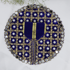 Makhmali Moti Mirror Work Laddu Gopal Dress