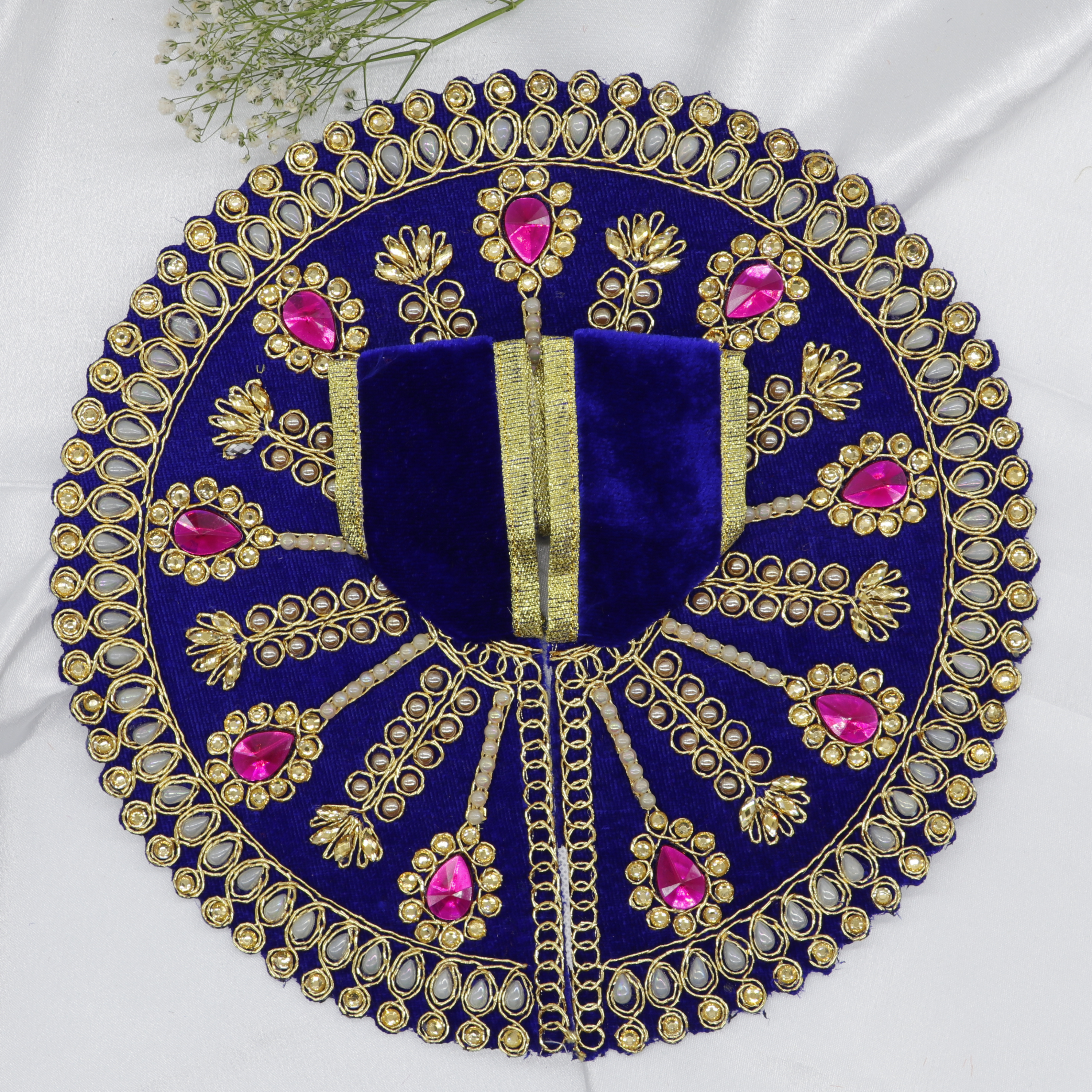 Jhalar Chakra Diamond Work Laddu Gopal Dress