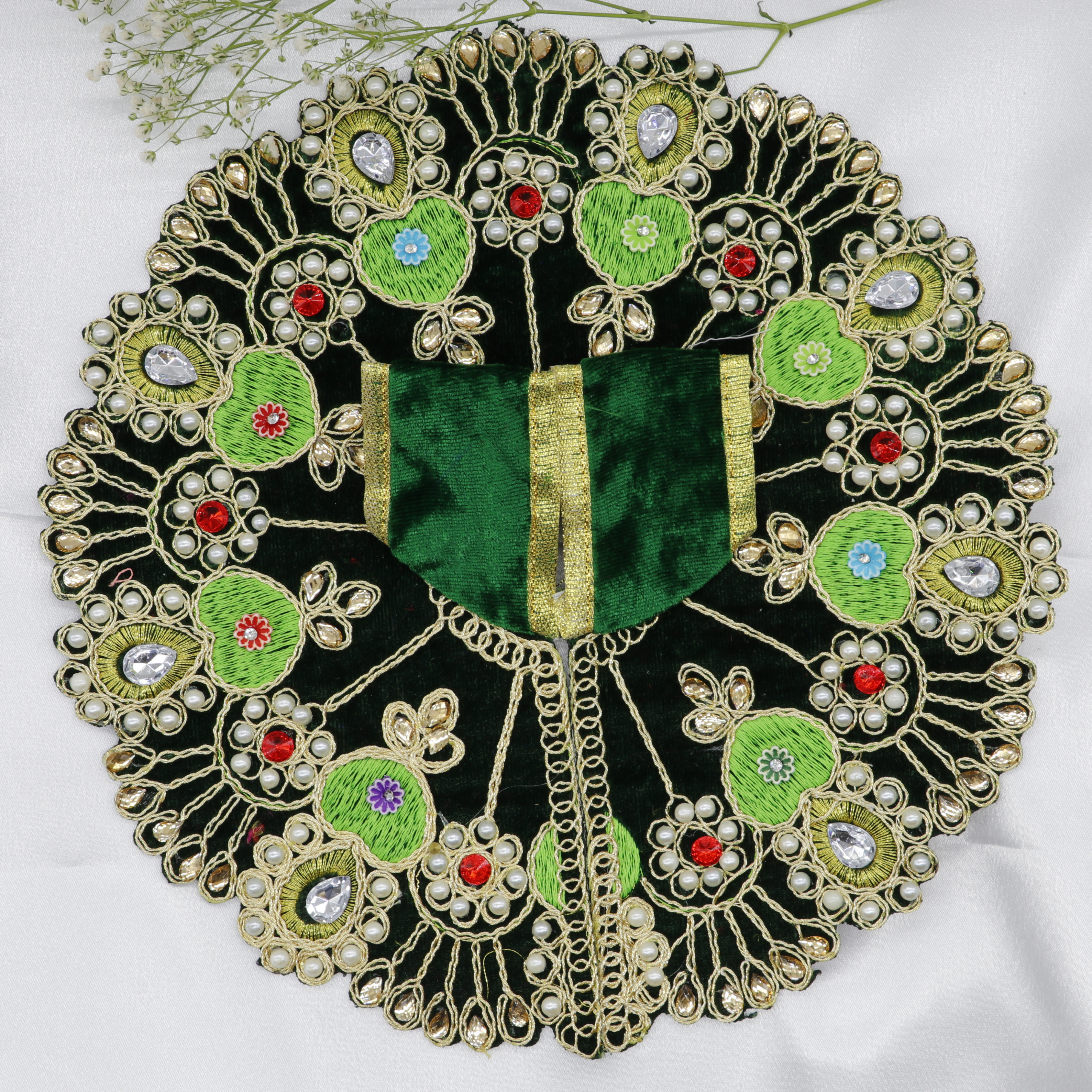 Heera Moti Velvet Base Laddu Gopal Dress