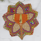 Moti Mandal Design Net Fabric Laddu Gopal Dress