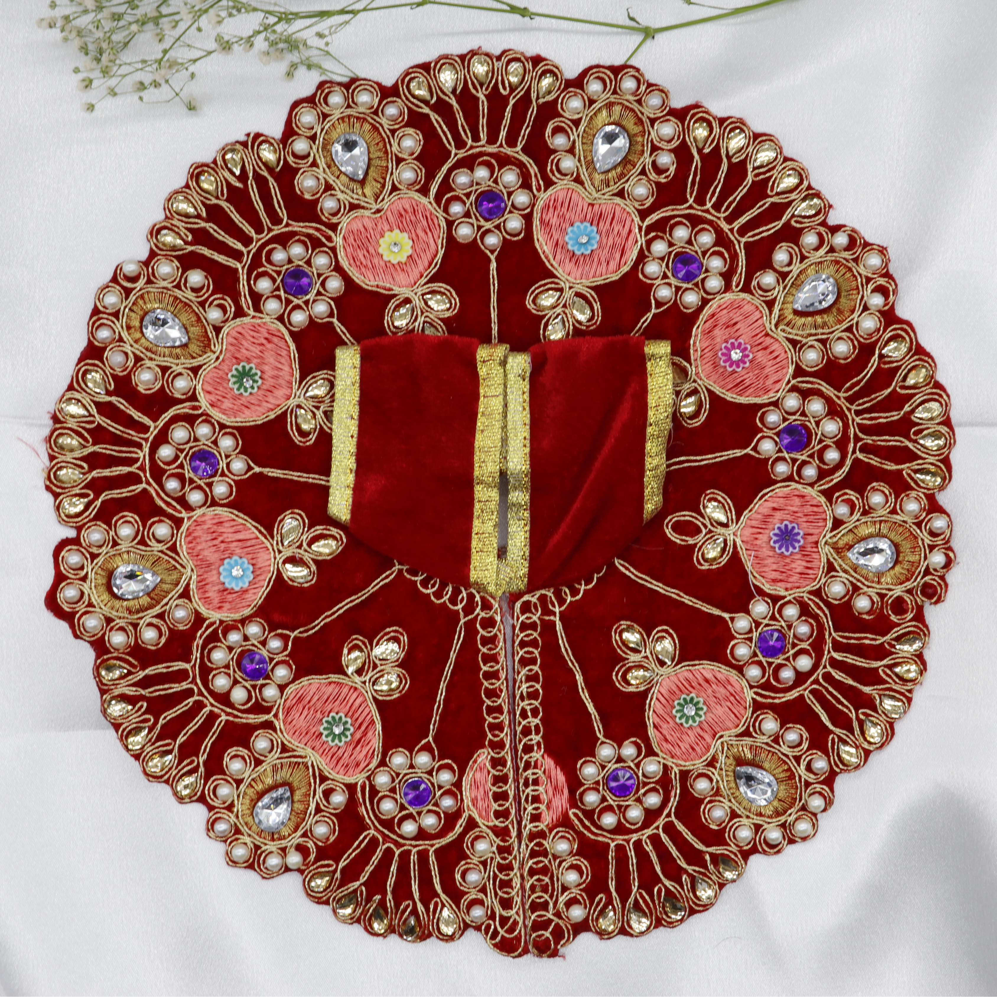 Heera Moti Velvet Base Laddu Gopal Dress