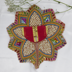 Moti Mandal Design Net Fabric Laddu Gopal Dress