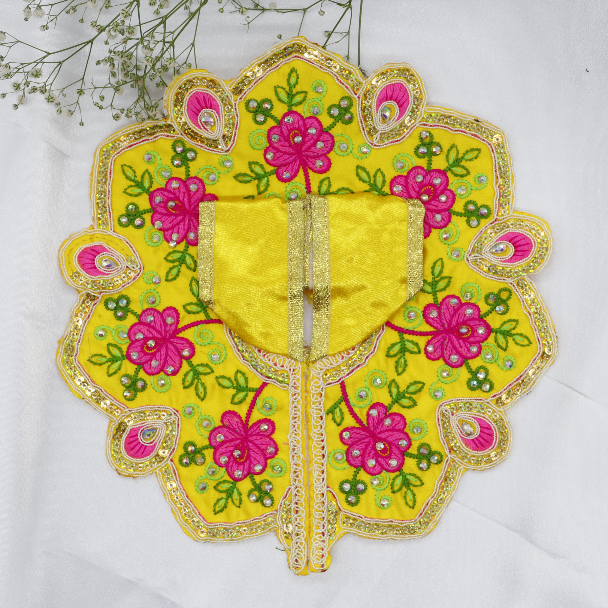 Mayur Rangat Embroidery Laddu Gopal Dress
