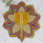 Moti Mandal Design Net Fabric Laddu Gopal Dress